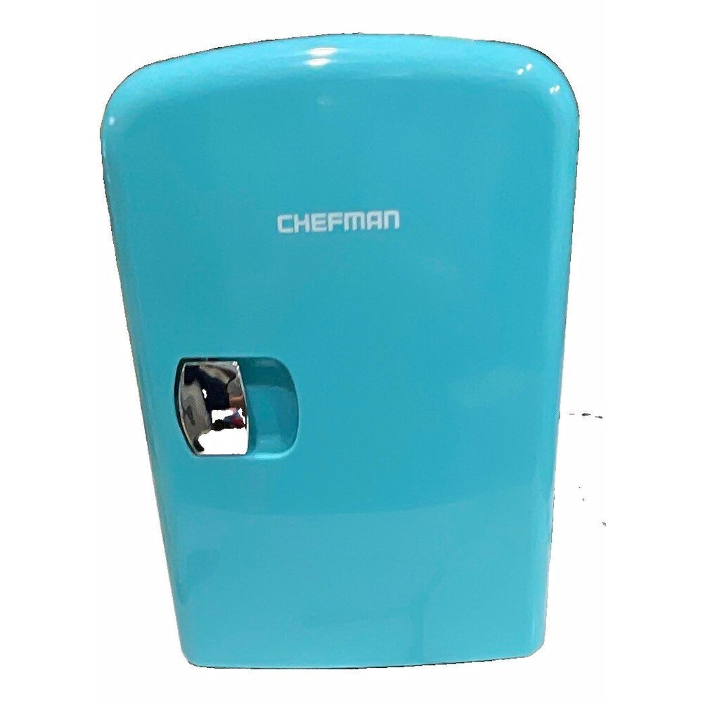 Chefman RJ48-BLUE Blue Portable Mini Fridge AC/DC 12V Cooler/Warmer 2-6L